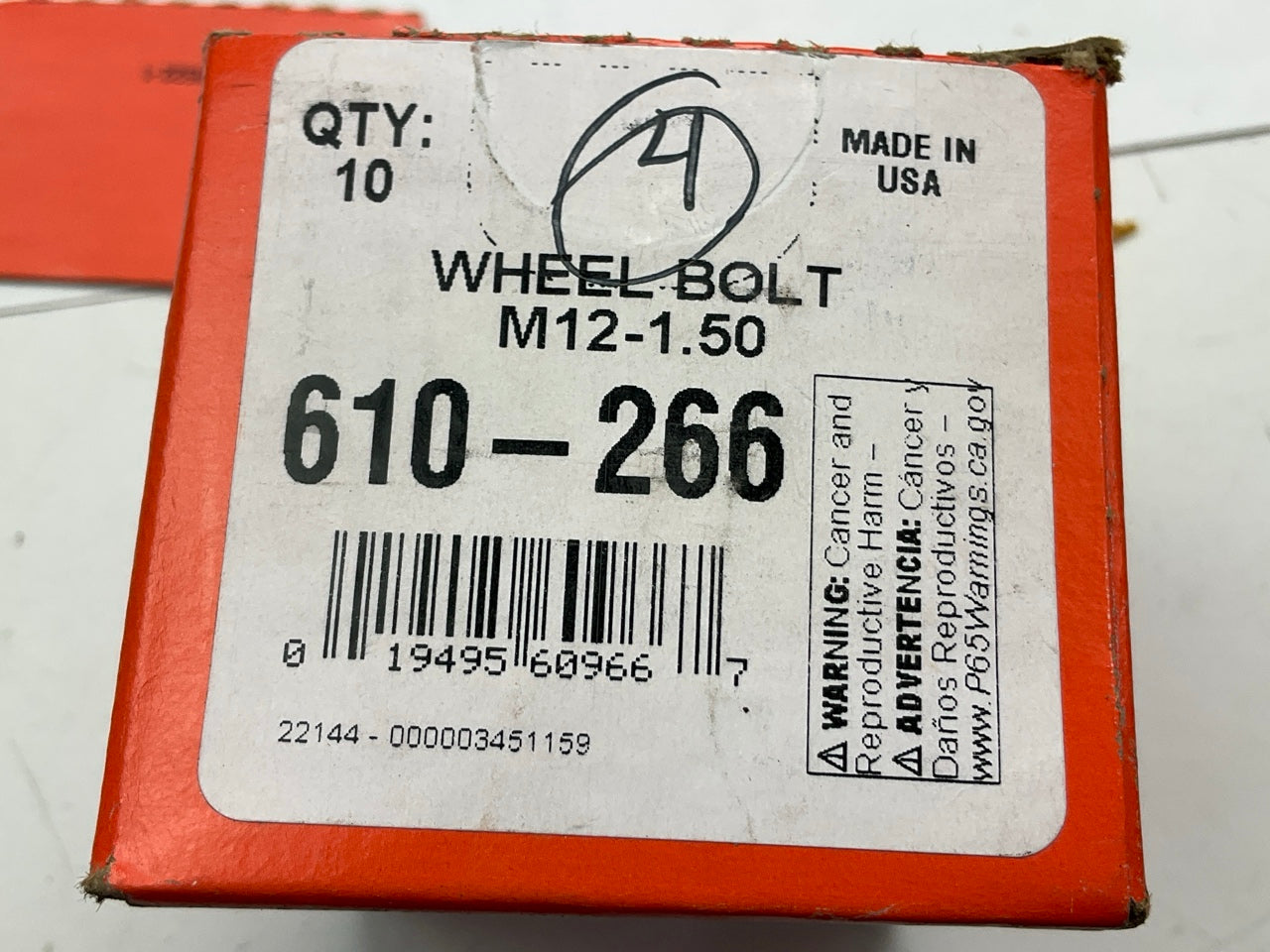 (4) Dorman 610-266 Wheel Lug Studs