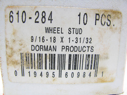 (10) Dorman 610-284 Wheel Lug Studs - Rear