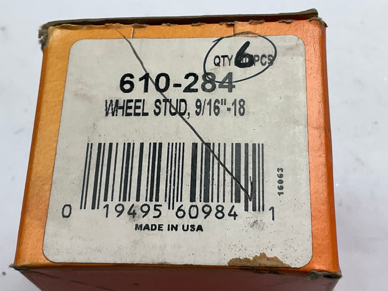 (6) Dorman 610-284 Wheel Lug Studs