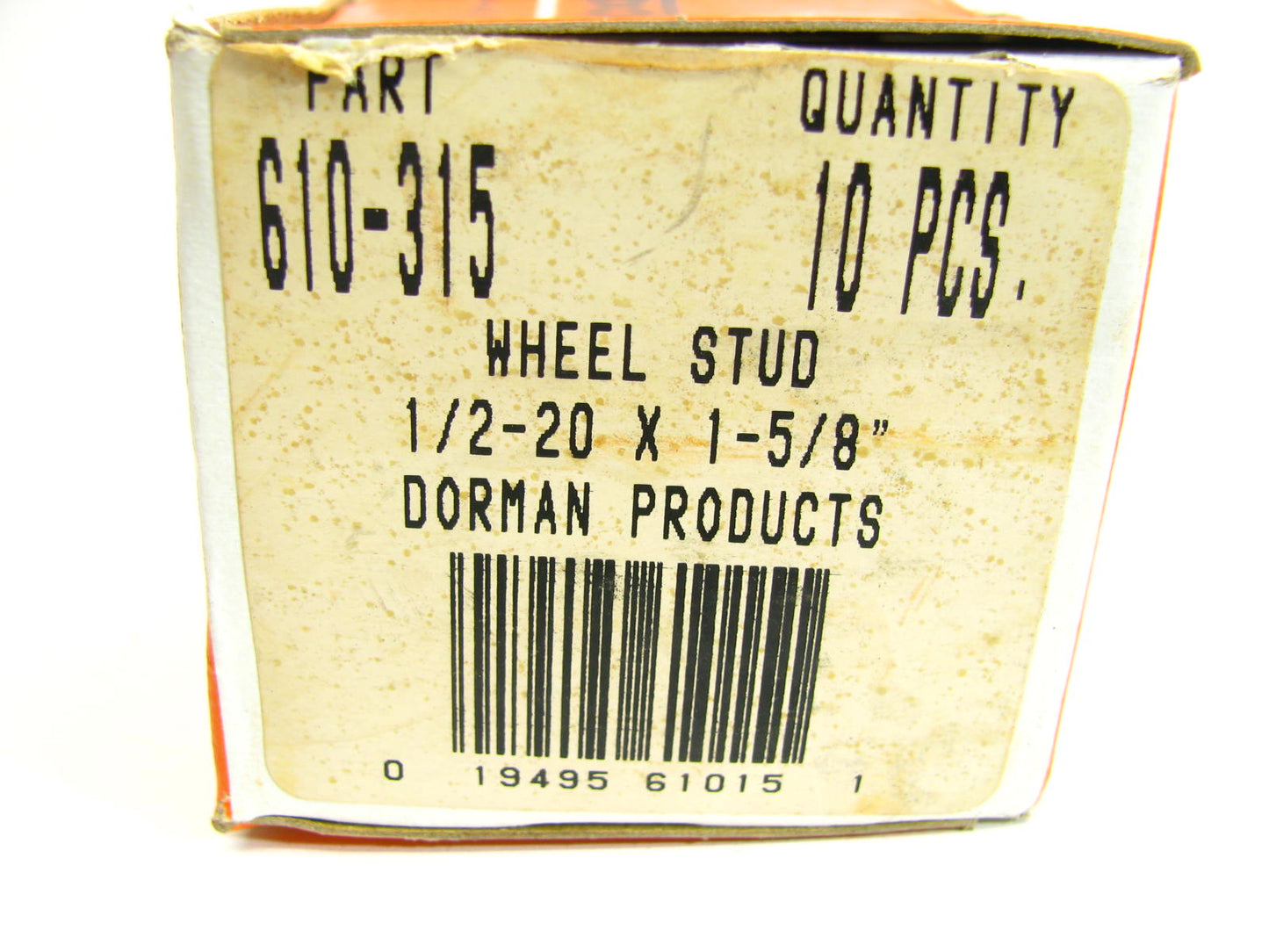 (10) Dorman 610-315 Wheel Lug Studs - Front / Rear