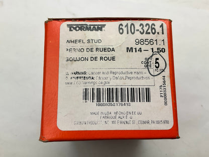 (5) Dorman 610-326 Wheel Lug Stud