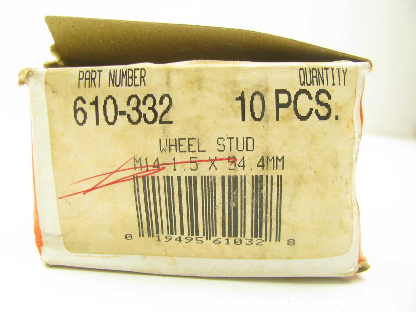 (10) Dorman 610-332 Wheel Lug Studs