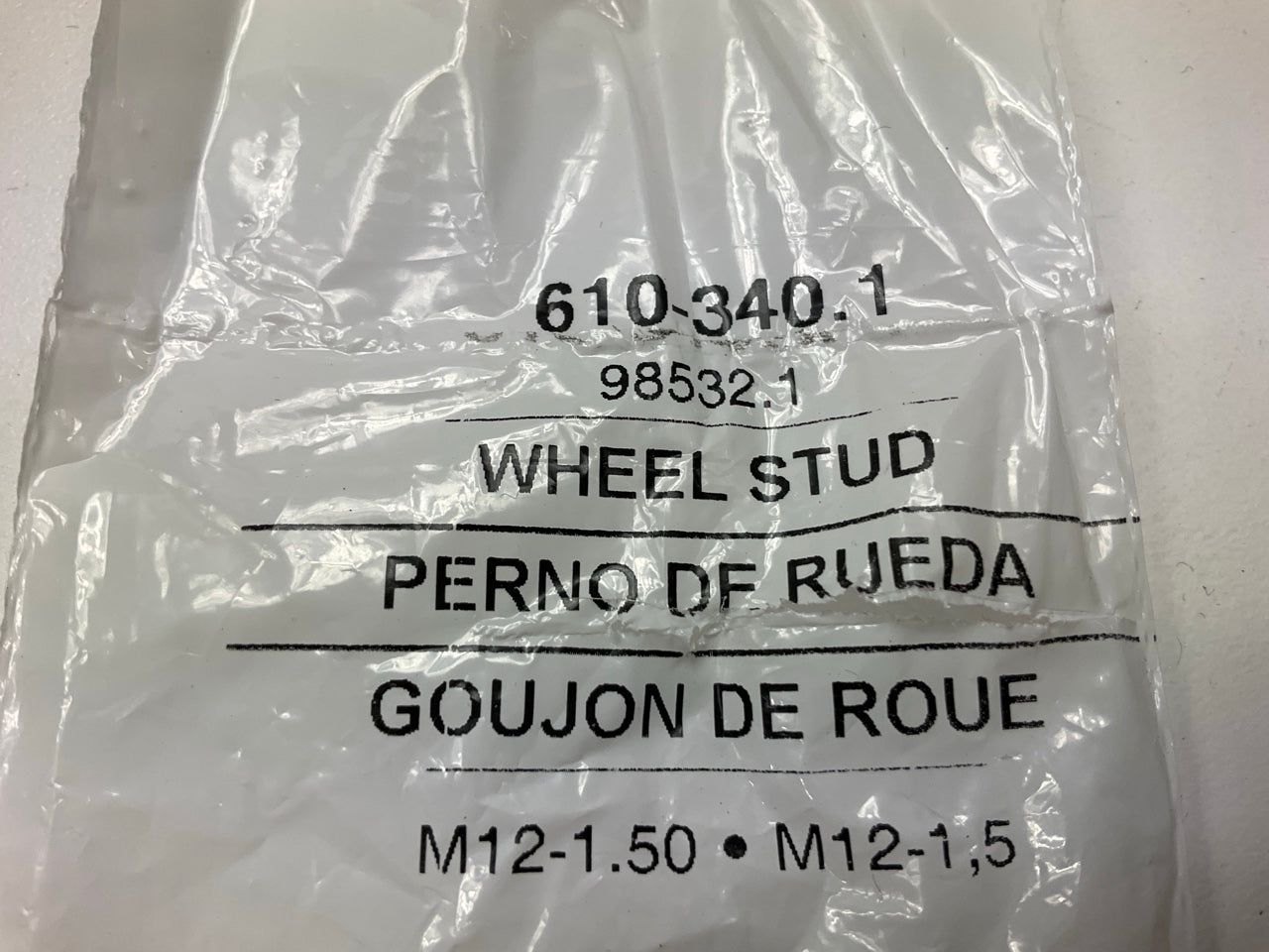 (10) Dorman 610-340 Wheel Lug Studs - M12-1.50, 42mm Long