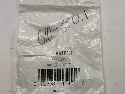 Dorman 610-350 Wheel Lug Bolt, 1/2-20, 3/4 In. Hex, 1 In. Length