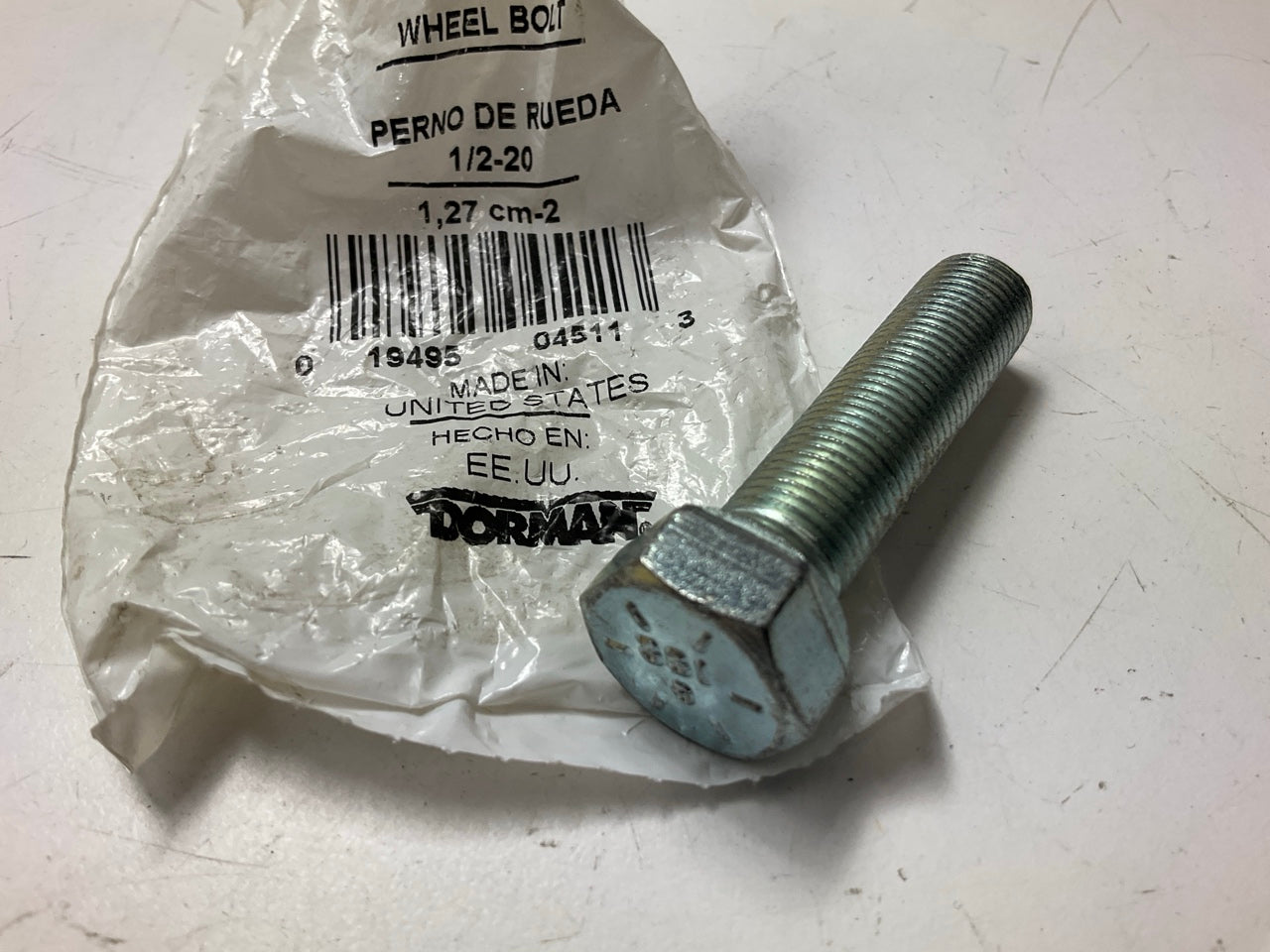 Dorman 610-351 1/2-20 Wheel Lug Bolt - 3/4 In. Hex, 1-3/4 In. Length