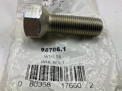 Dorman 610-355 9/16-18 Wheel Lug Bolt - 7/8 In. Hex, 1-1/2 In. Length