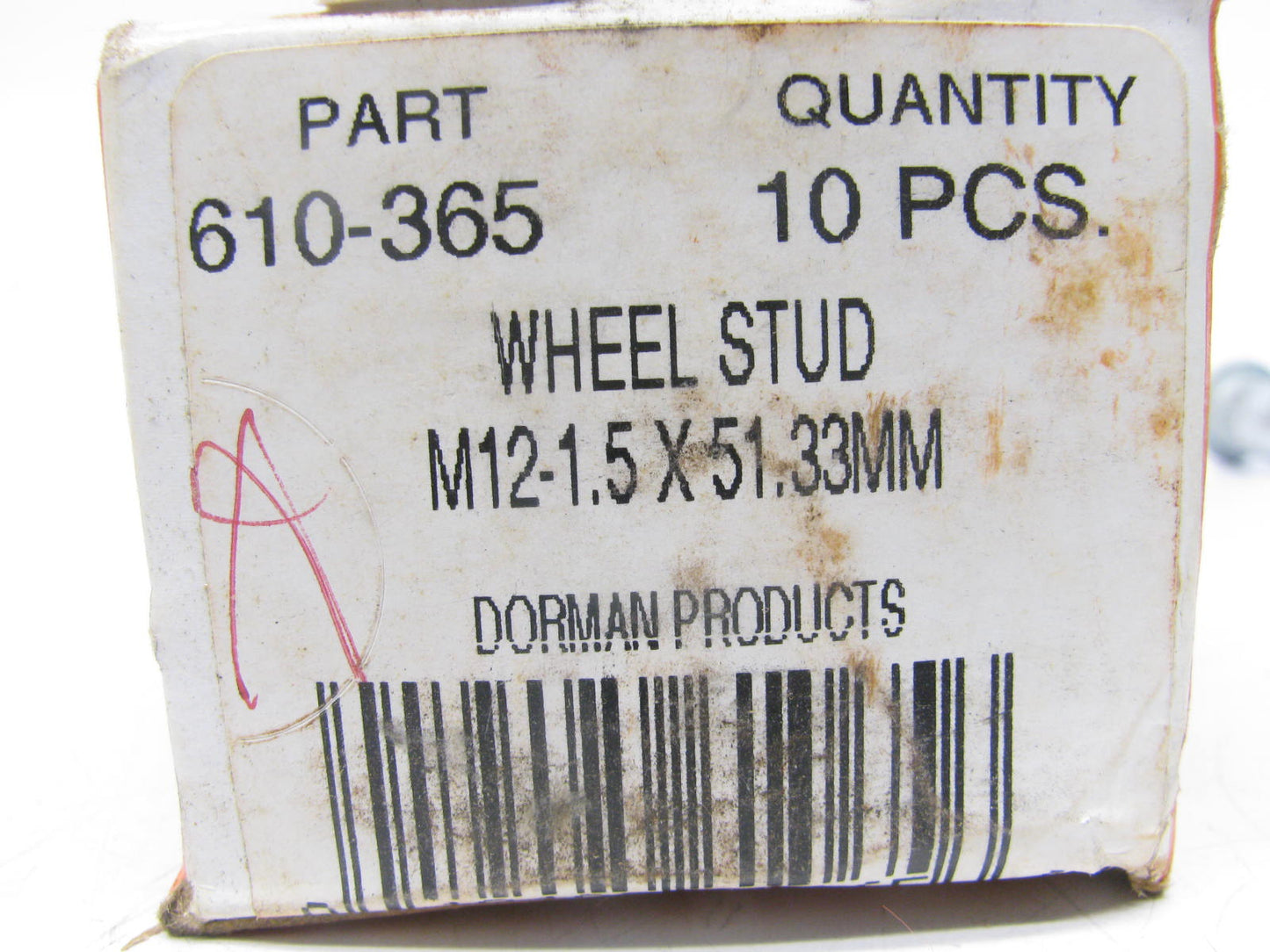 (10) Dorman 610-365 Wheel Lug Studs - Front