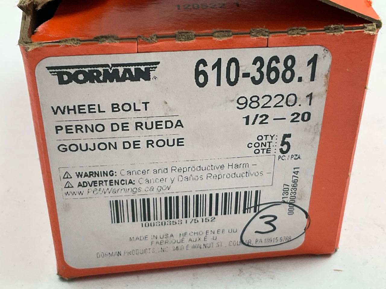 Dorman 610-368 Wheel Lug Stud