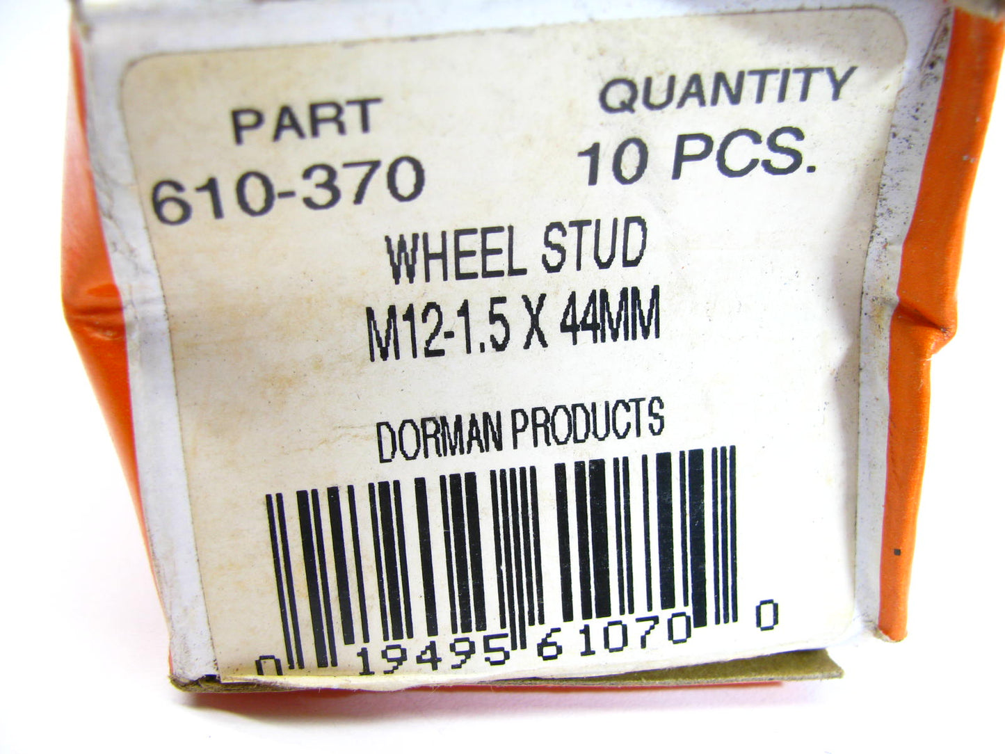 (10) Dorman 610-370 Wheel Lug Studs - Front