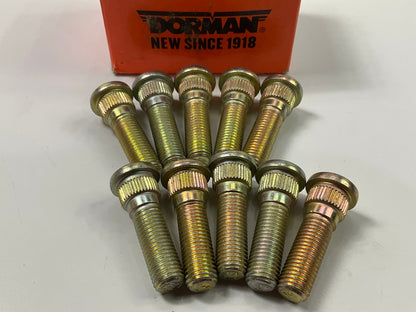 (10) Dorman 610-384 - M12-1.50 Serrated Wheel Stud - 15.87mm Knurl 44.5mm Length