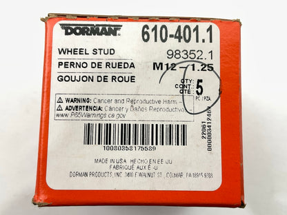 (5) Dorman 610-401 Wheel Lug Studs