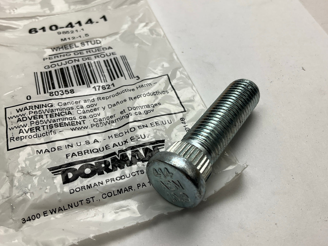 Dorman 610-414 Wheel Lug Stud
