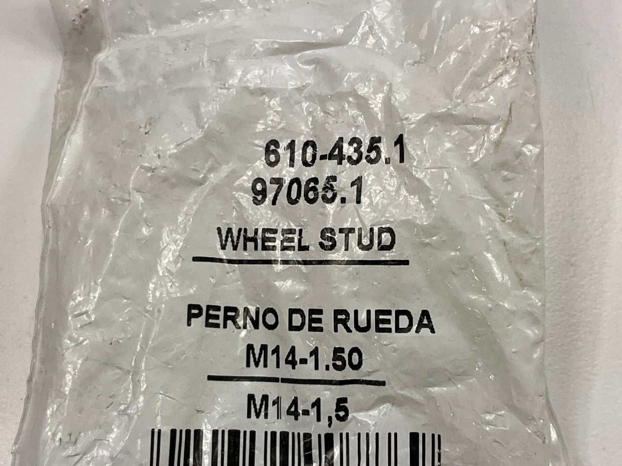 Dorman 610-435 M14-1.50 Serrated Wheel Lug Stud - 15.96mm Knurl, 57.94mm Length