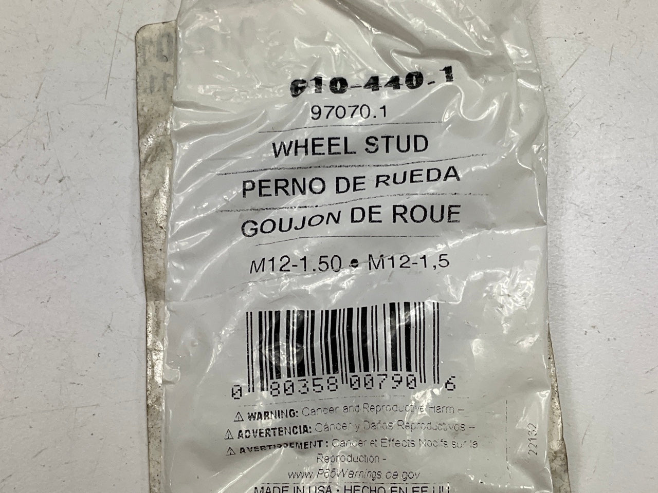 Dorman 610-440 Rear Wheel Lug Stud