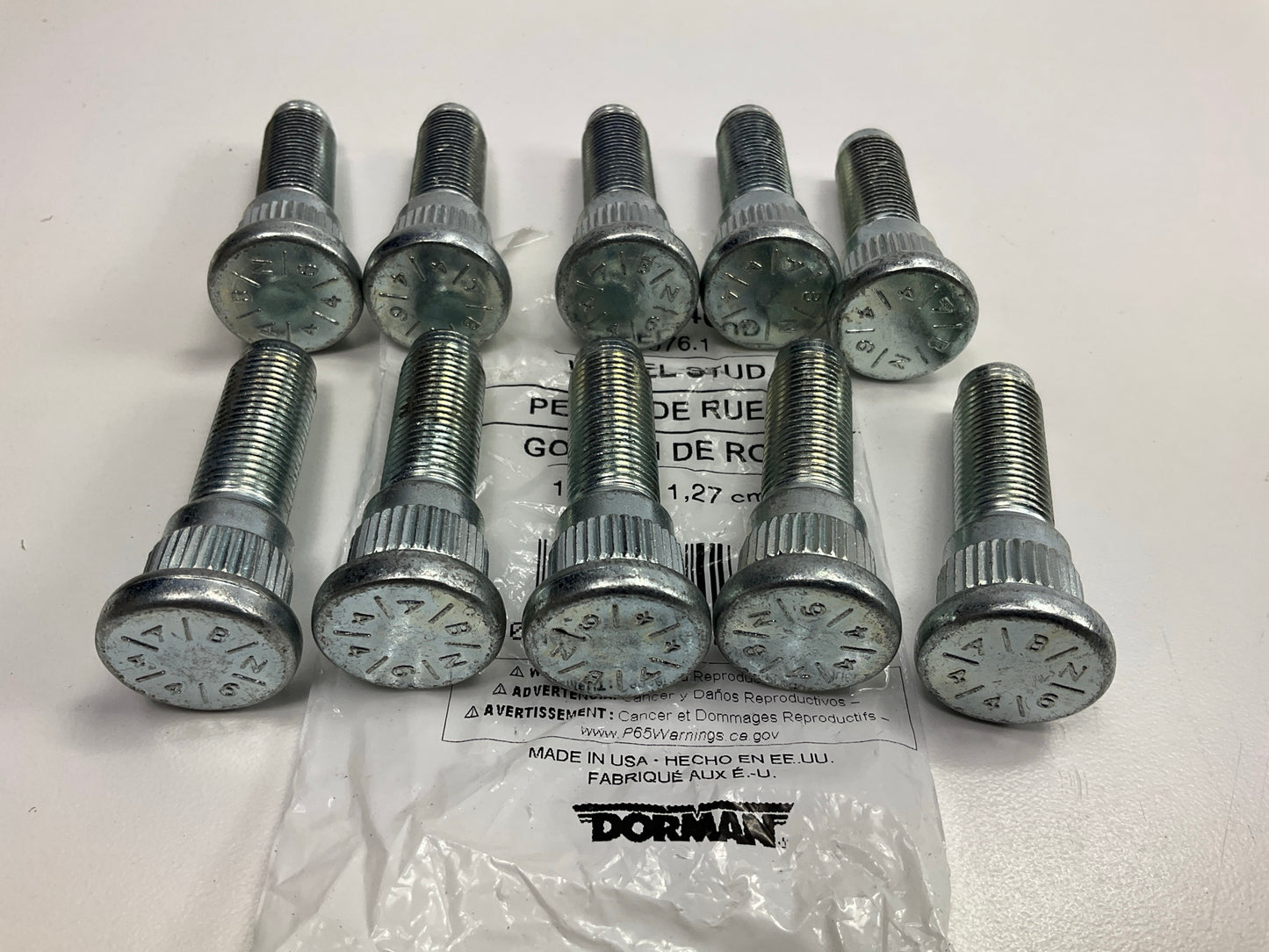 (10) Dorman 610-446 Wheel Lug Studs