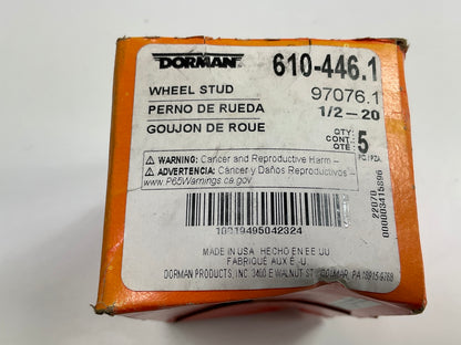 (5) Dorman 610-446 Wheel Lug Studs For 07-12 Dodge Nitro, 02-13 Liberty