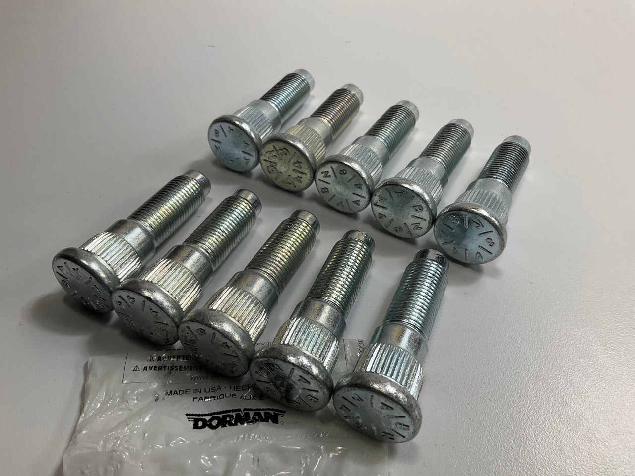 (10) Dorman 610-448 Wheel Lug Studs