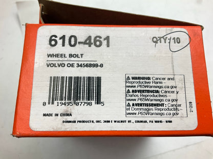 (10) Dorman 610-461 Wheel Lug Bolts