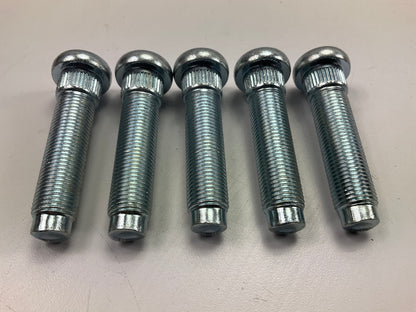 (5) Dorman 610-471- 9/16-18 Serrated Wheel Stud - 0.645 In Knurl, 2.52 In Length