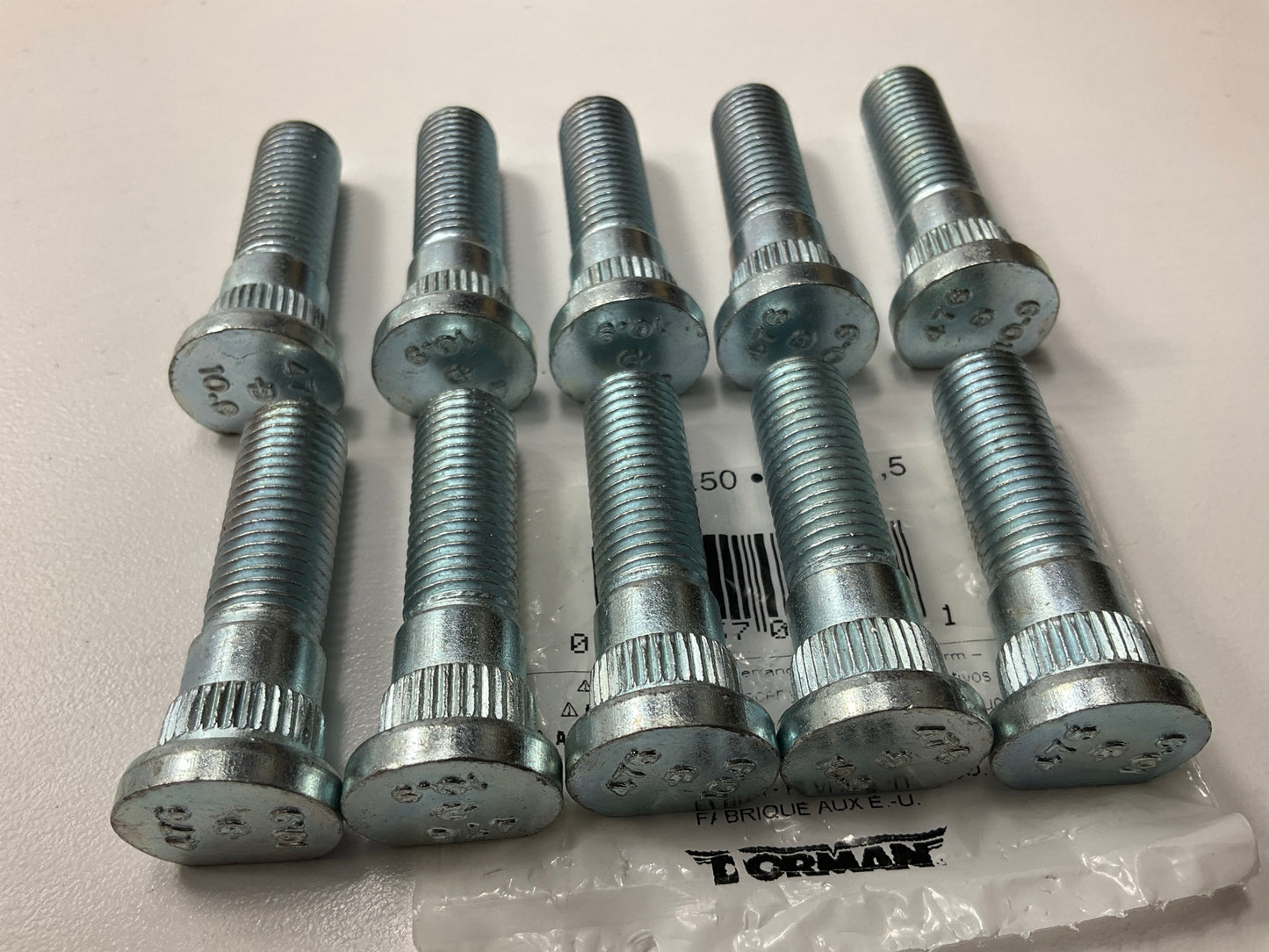 (10) Dorman 610-476 Front Wheel Lug Studs