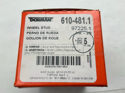 (5) Dorman 610-481 Wheel Lug Studs