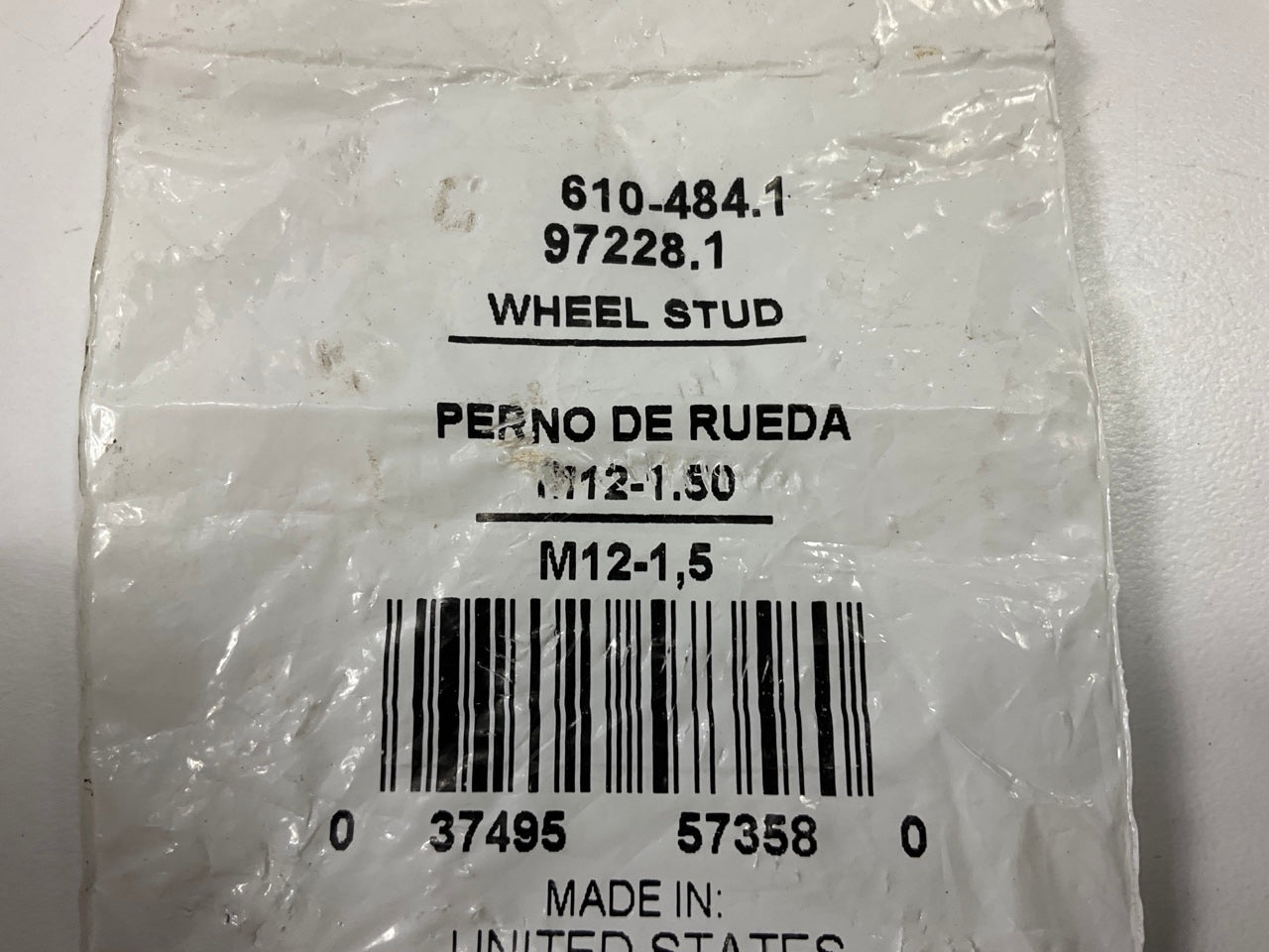 (10) Dorman 610-484 Wheel Lug Studs