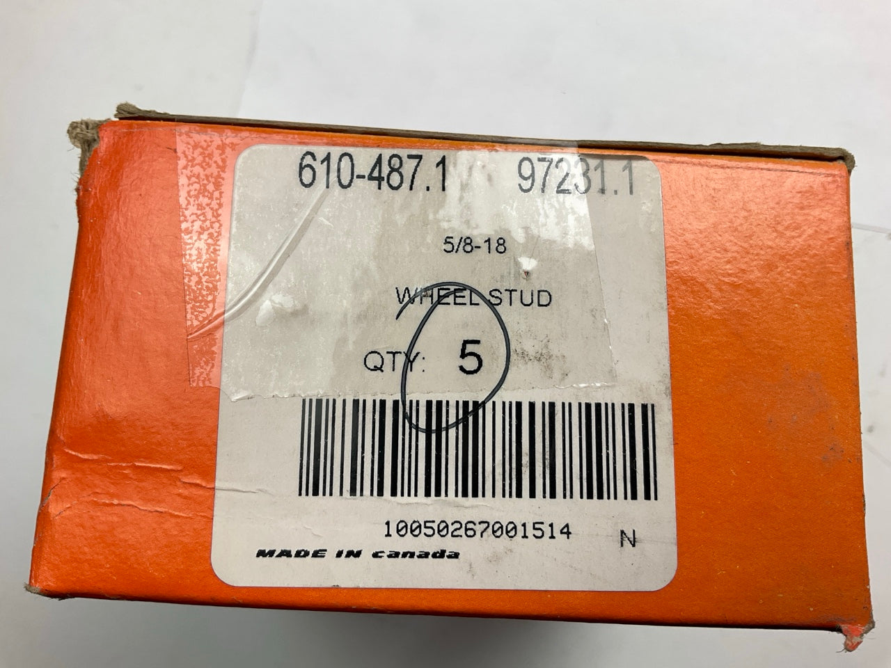 (5) Dorman 610-487 Wheel Lug Studs