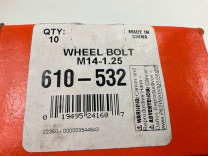 (10) Dorman 610-532 Wheel Lug Bolts