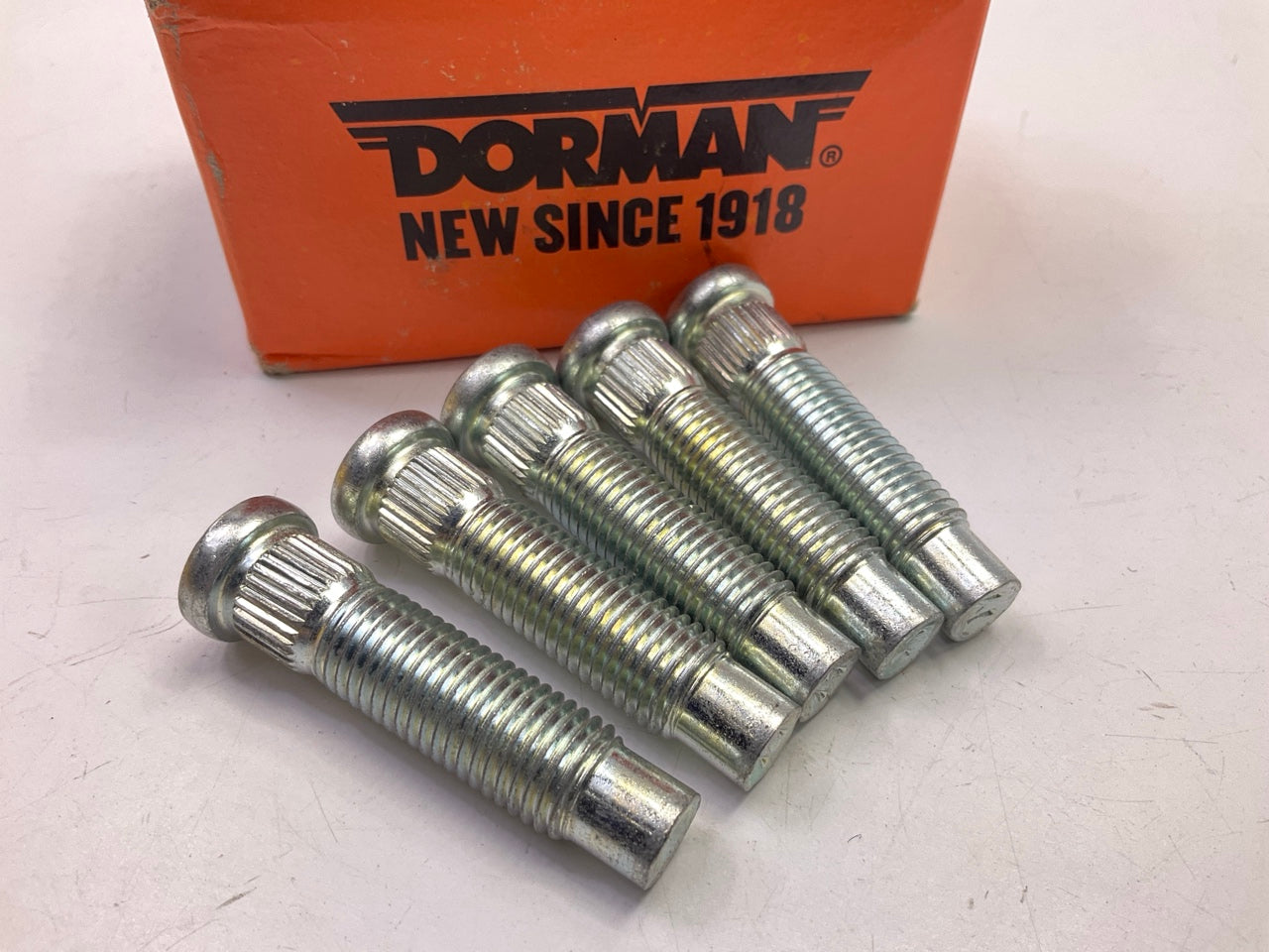 (5) Dorman 610-544 M12-1.50 Serrated Wheel Lug Stud - 15.97mm, 50.25mm Length