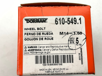 (5) Dorman 610-549 Wheel Lug Bolts