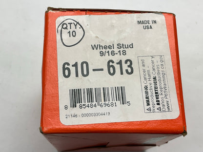 (10) Dorman 610-613 Wheel Lug Studs