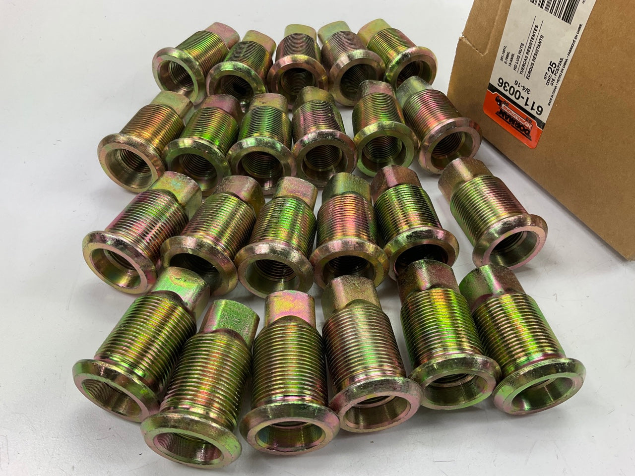 (23) Dorman 611-0036 3/4-16 HD Wheel Lug Nuts Standard 13/16 Square Hex 2.23''