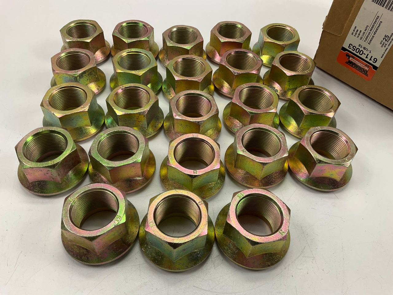 (23) Dorman 611-0053 Heavy Duty Wheel Lug Nuts  1.125-16 Inch Thread, 1.130 Long