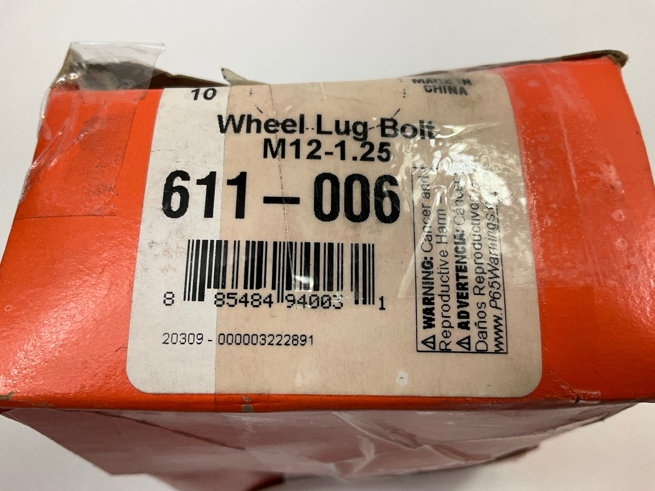 (10) Dorman 611-006 Wheel Lug Bolts