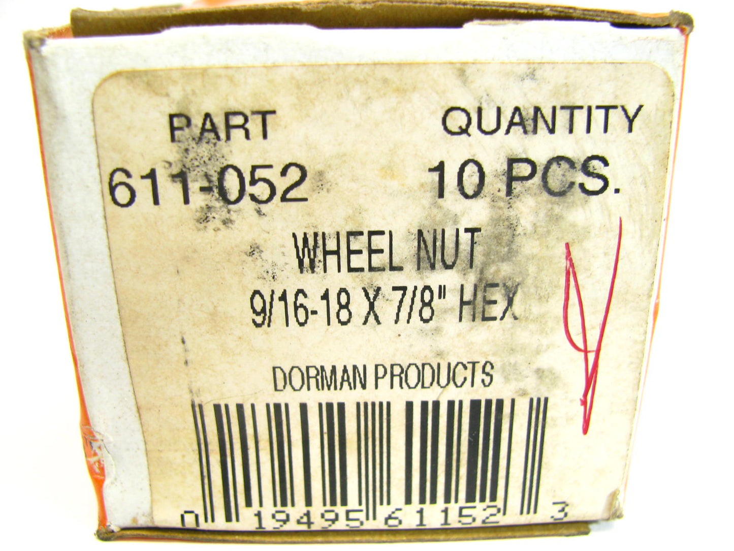 (10) Dorman 611-052 Wheel Lug Nuts - Front / Rear
