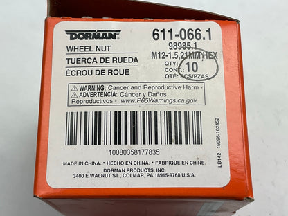 (10) Dorman 611-066 Wheel Lug Nuts