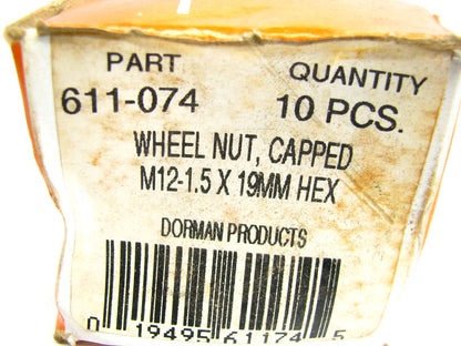 (10) Dorman 611-074 Wheel Lug Nuts - Front / Rear