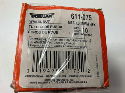 (3) Dorman 611-075 Wheel Lug Nuts