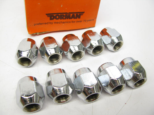 Dorman 611-077 Wheel Lug Nuts M12-1.50 Acorn - 21mm Hex, 27mm Length - 10 Pack