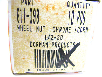 (10) Dorman 611-098 Wheel Lug Nuts - Front / Rear