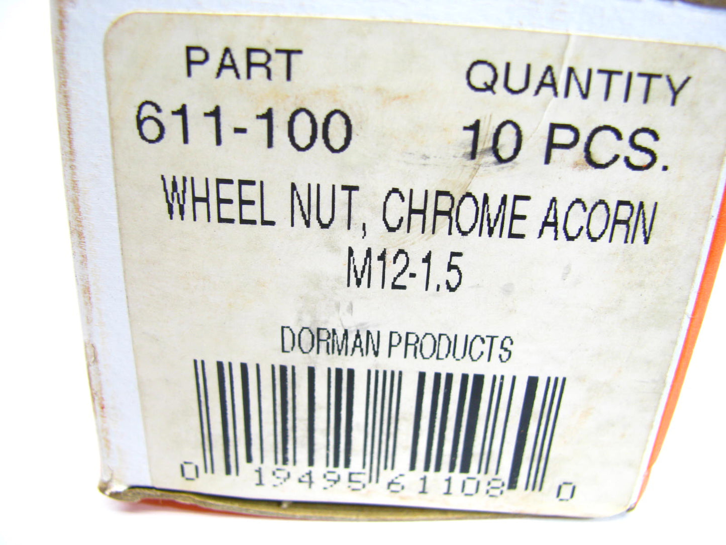 (10) Dorman 611-100 Wheel Lug Studs