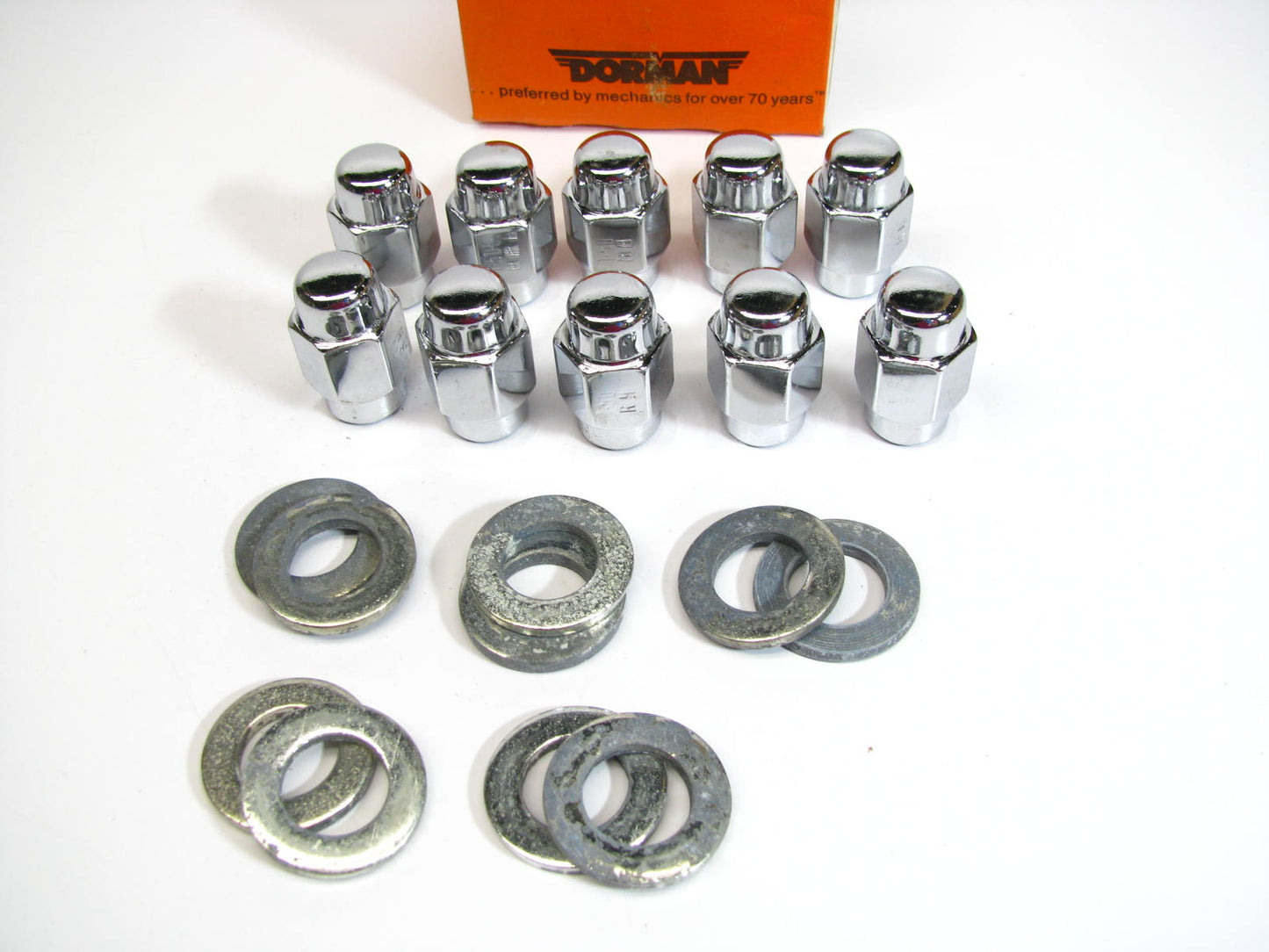 (10) Dorman 611-104 Mag Short Shank Wheel Lug Nut - M12-1.5