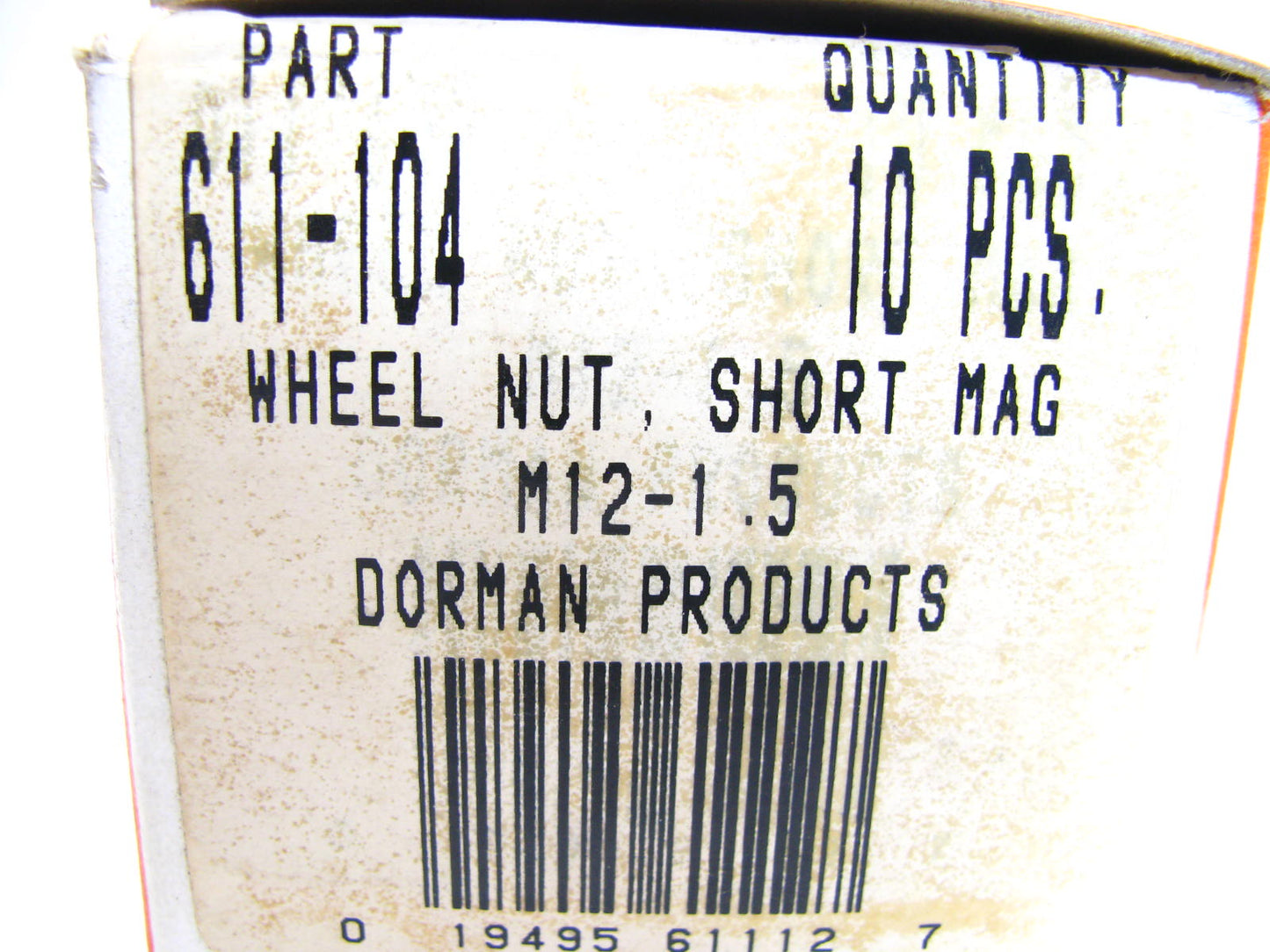 (10) Dorman 611-104 Mag Short Shank Wheel Lug Nut - M12-1.5