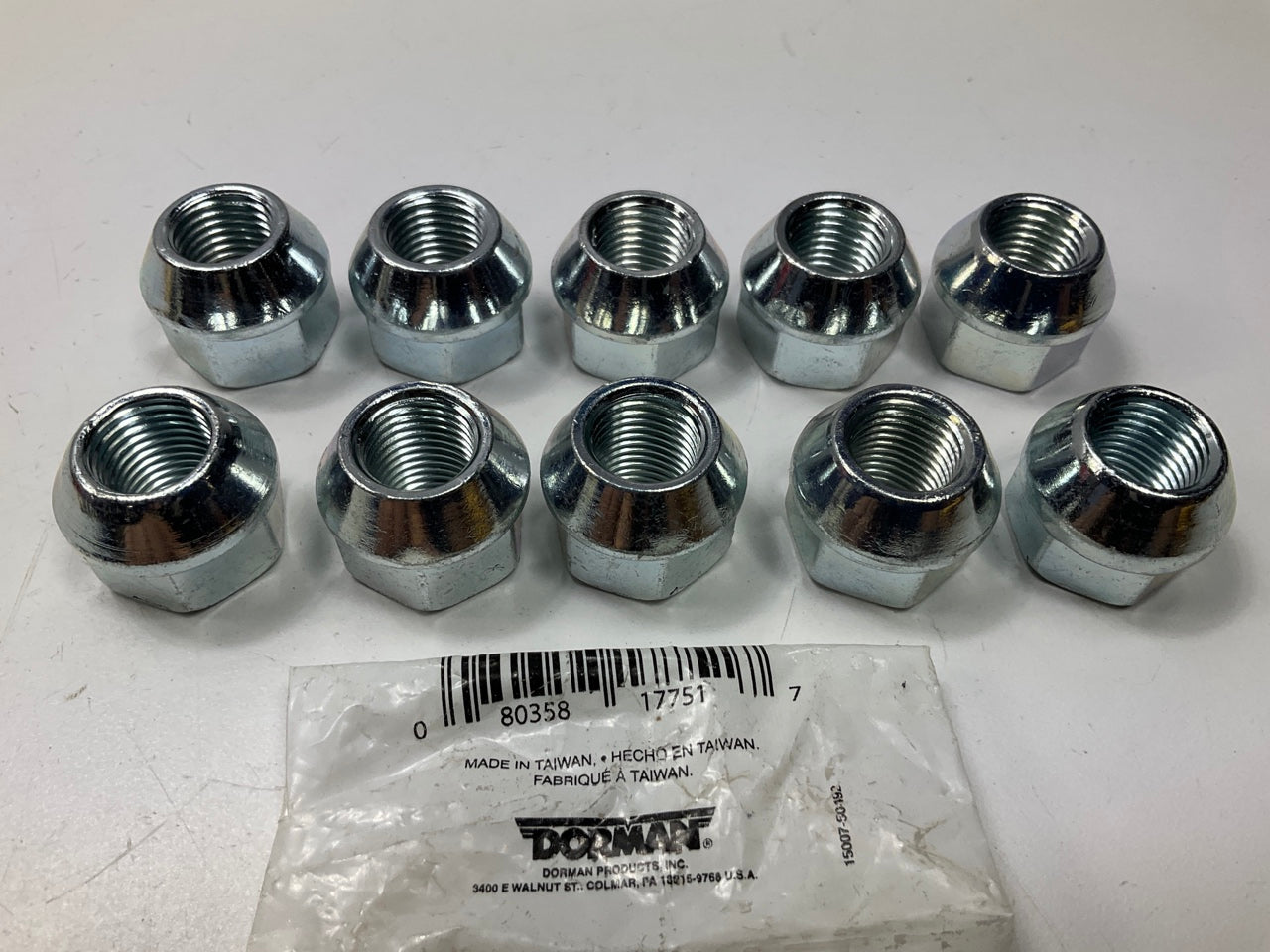 (10) Dorman 611-110 Wheel Lug Nuts