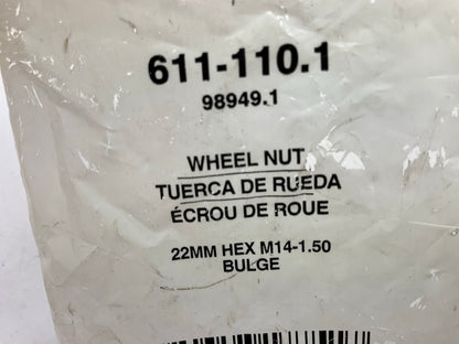 Dorman 611-110 Wheel Lug Nut M14-1.50 Bulge - 22mm Hex, 20.5mm Length