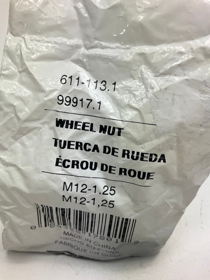 (4) Dorman 611-113 Wheel Nut M12-1.25 Standard - 21mm Hex, 16mm Length