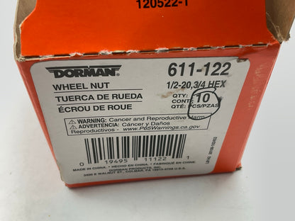 (10) Dorman 611-122 Wheel Lug Nuts