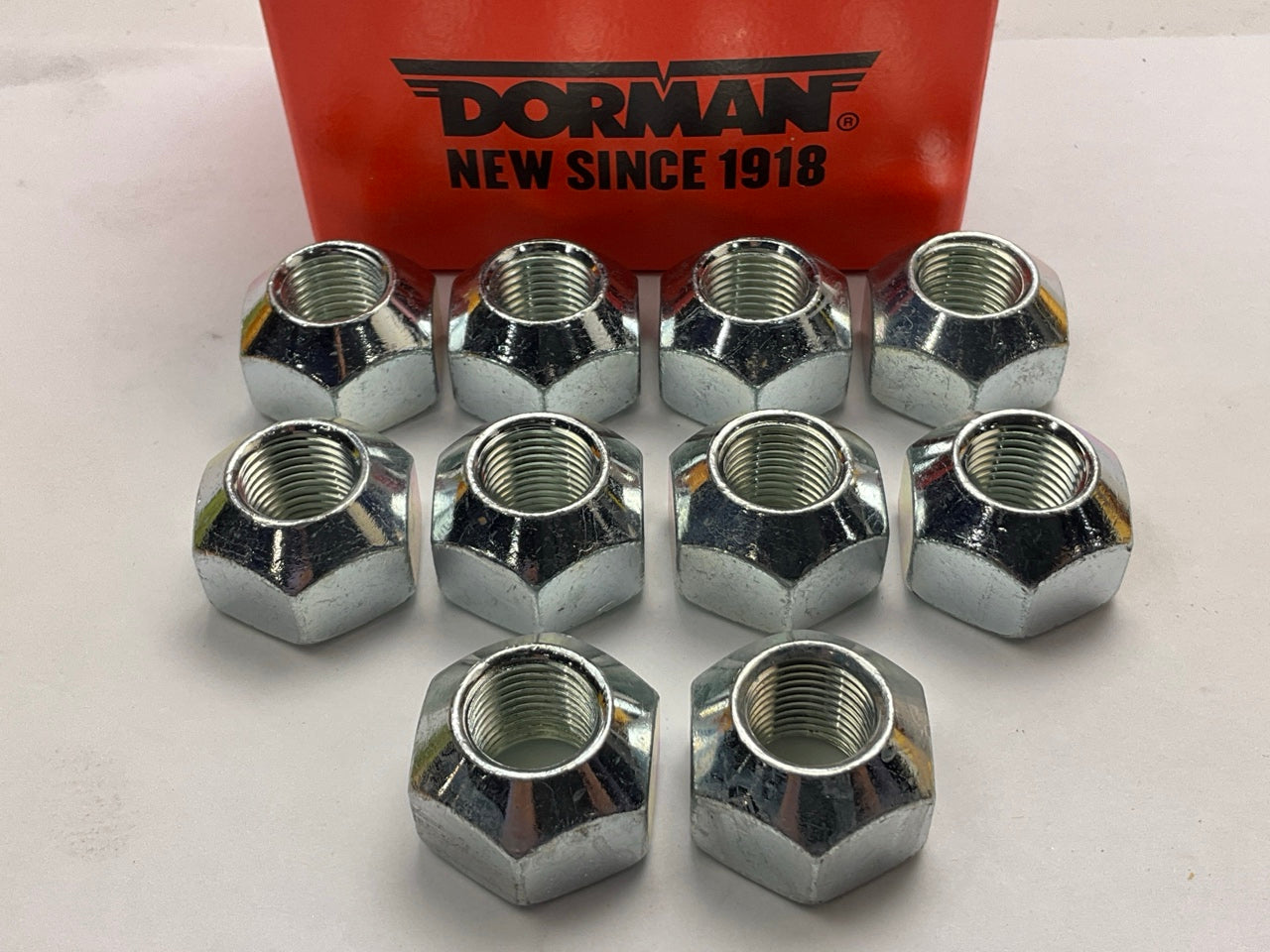 (10) Dorman 611-125 Wheel Lug Nut - 9/16-18 Thread, 1'' Hex, 11/16'' Length