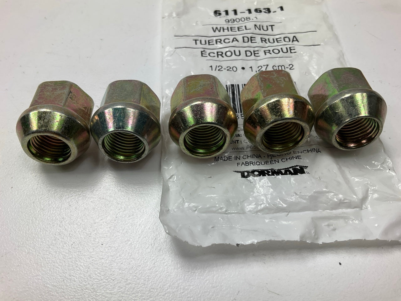 (5) Dorman 611-163 Wheel Lug Nuts