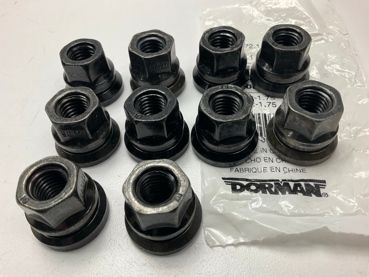 (10) Dorman 611-172 Wheel Lug Nuts